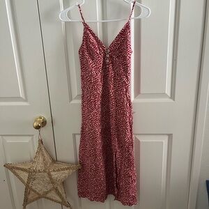 Urban Outfitters Patterned Spaghetti Strap Midi Dress